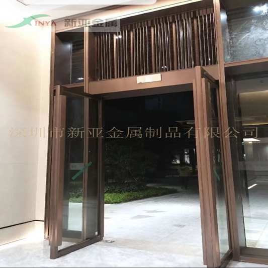 不銹鋼玻璃大門(mén)